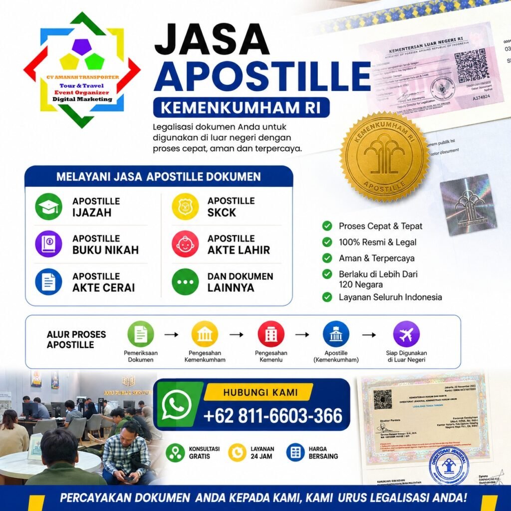 Jasa Apostille Kemenkumham Ri