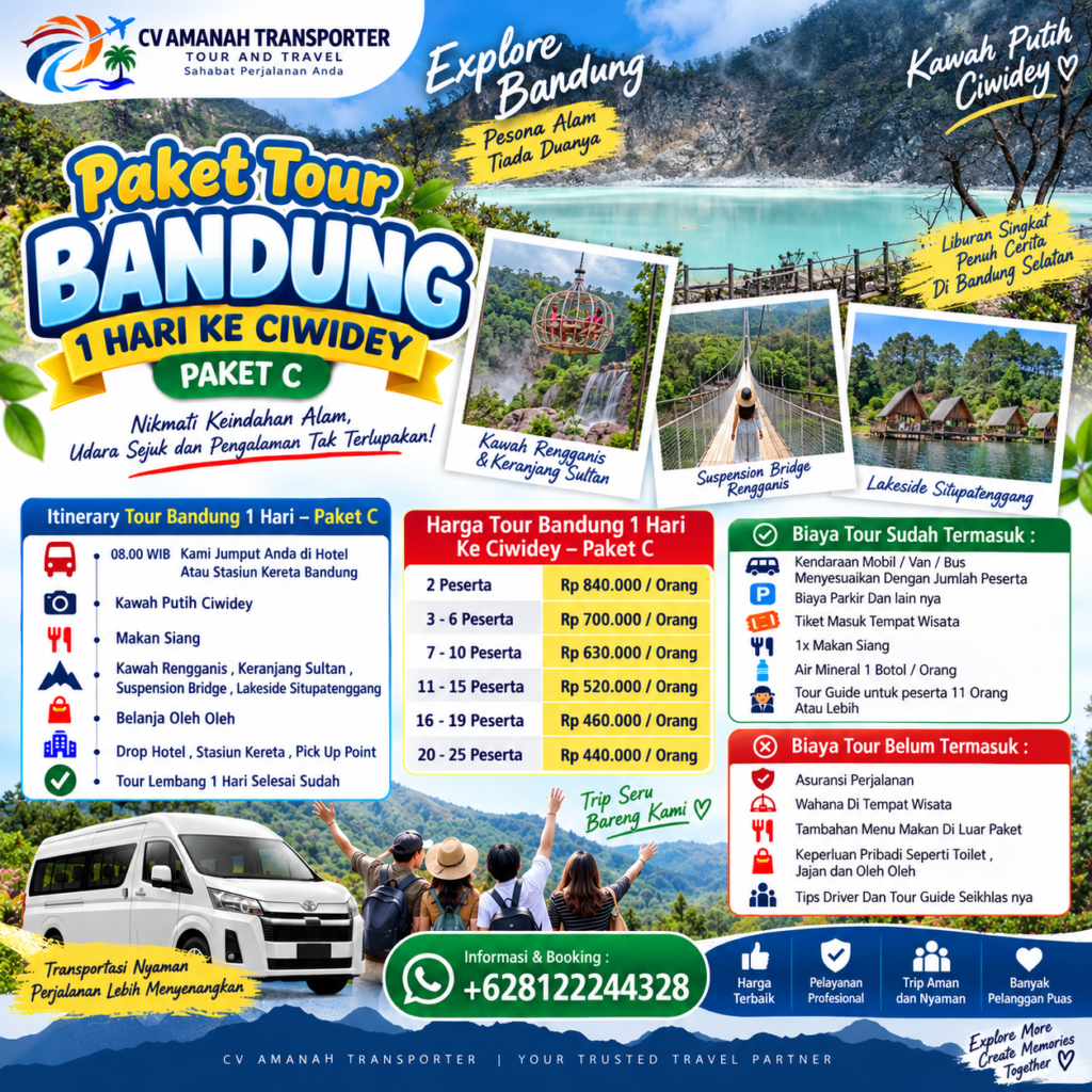 Tour Bandung 1 Hari Ke Ciwidey