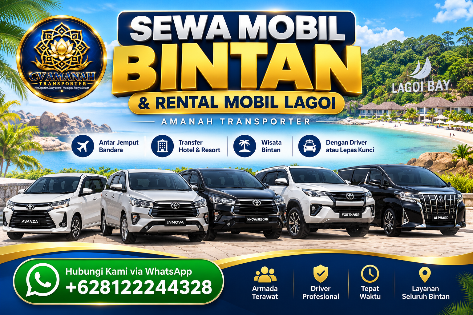 Sewa Mobil Bintan - Rental Mobil Lagoi Amanah Transporter