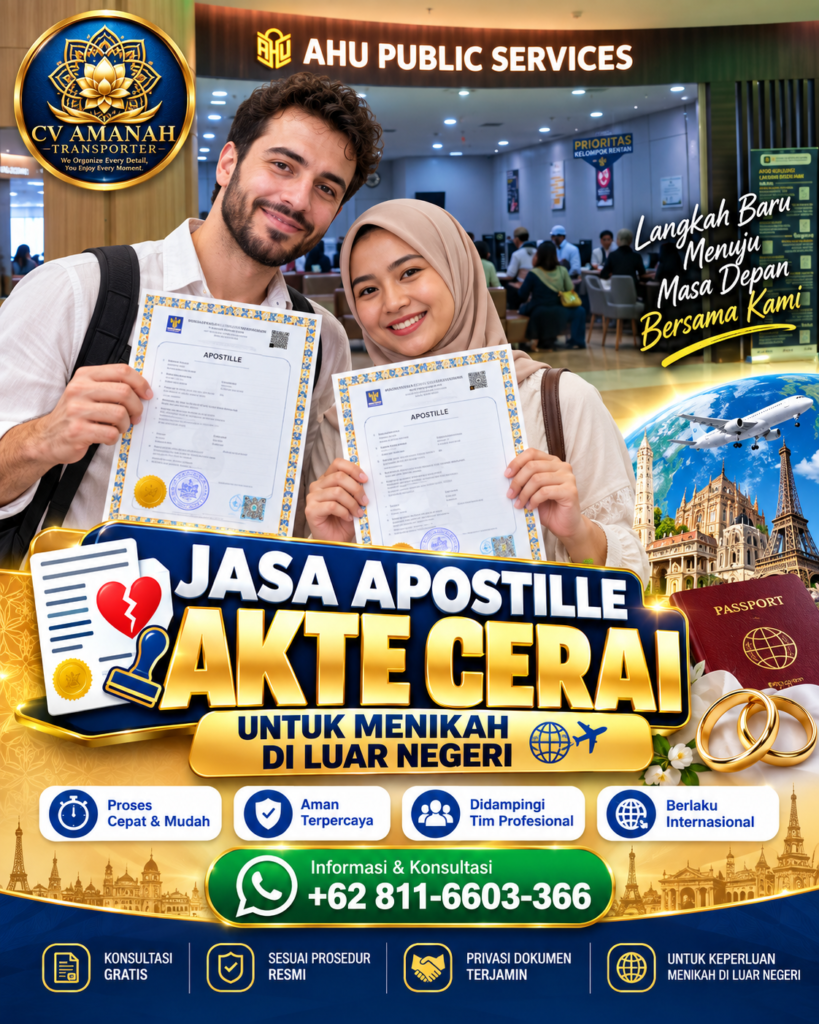 Jasa Apostille Akte Cerai untuk Pernikahan Internasional