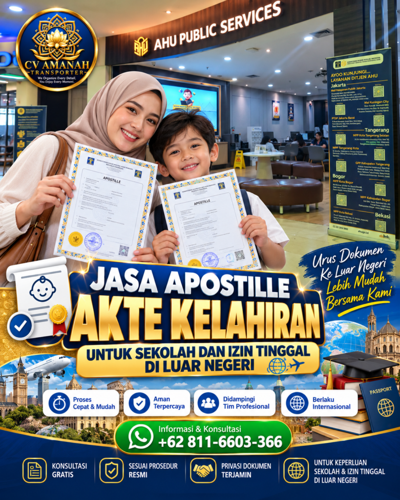 Jasa Apostille Akte Kelahiran