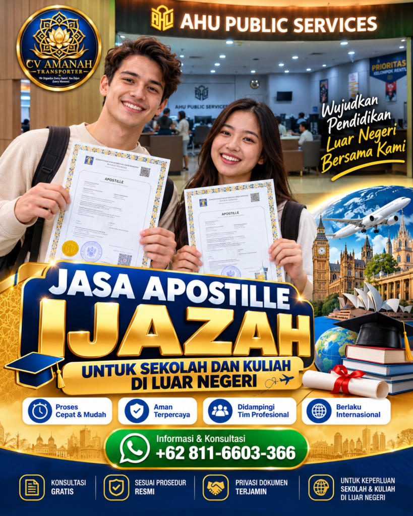 Jasa Apostille Ijazah untuk Studi Luar Negeri