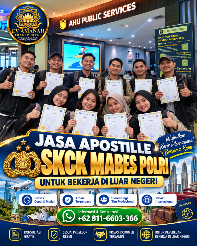 Jasa Apostille SKCK Mabes Polri