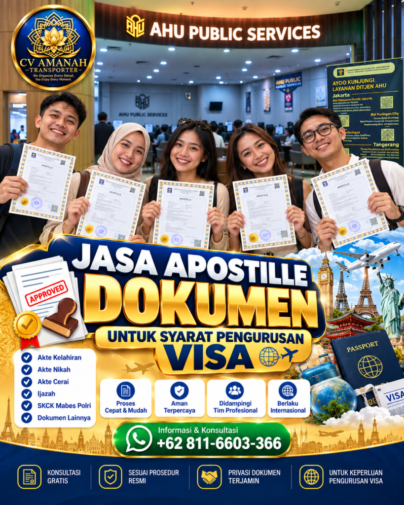 Jasa Apostille untuk Pembuatan Visa