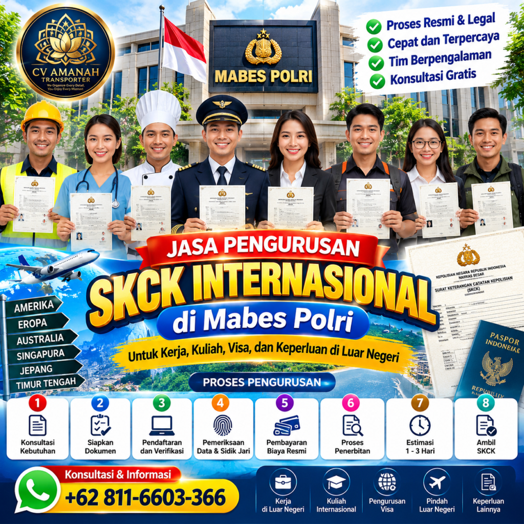 Jasa Pembuatan SKCK Internasional Di Mabes Polri