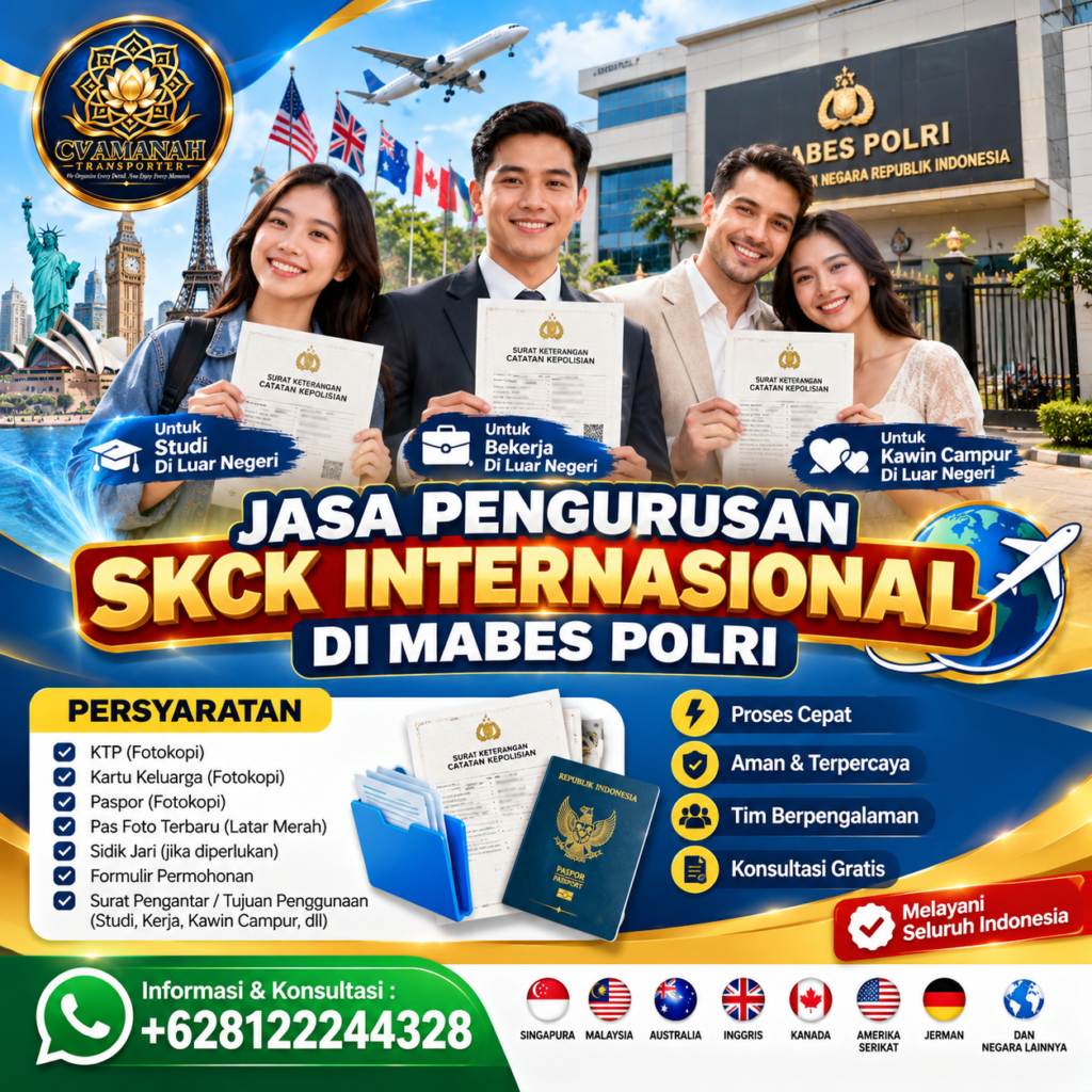 Jasa Pengurusan SKCK Internasional Di Mabes Polri