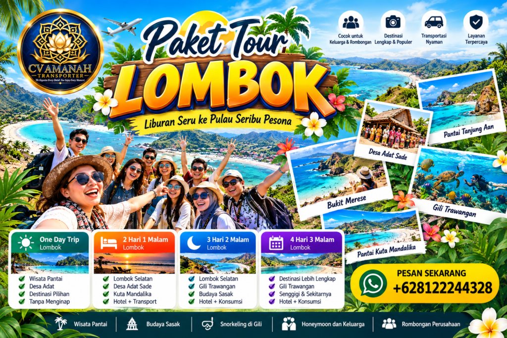 Paket Tour Lombok Terpercaya