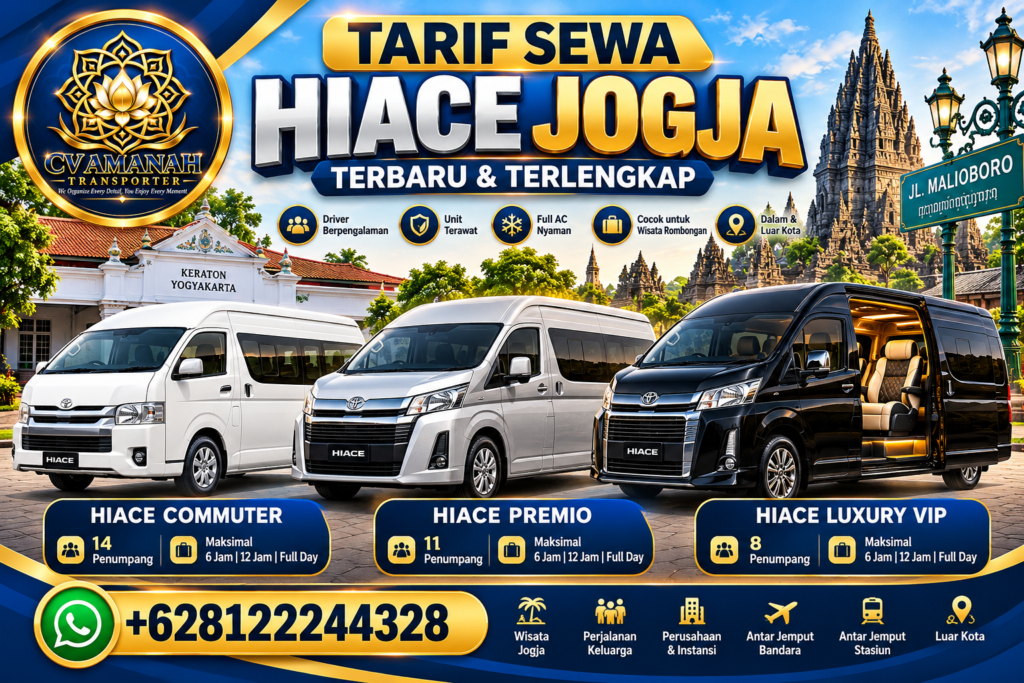 Tarif Sewa Hiace Jogja